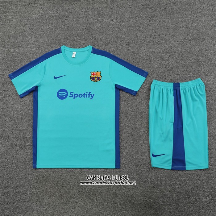 Chandal del Barcelona Manga Corta 2023/2024 Verde - Pantalon Corto